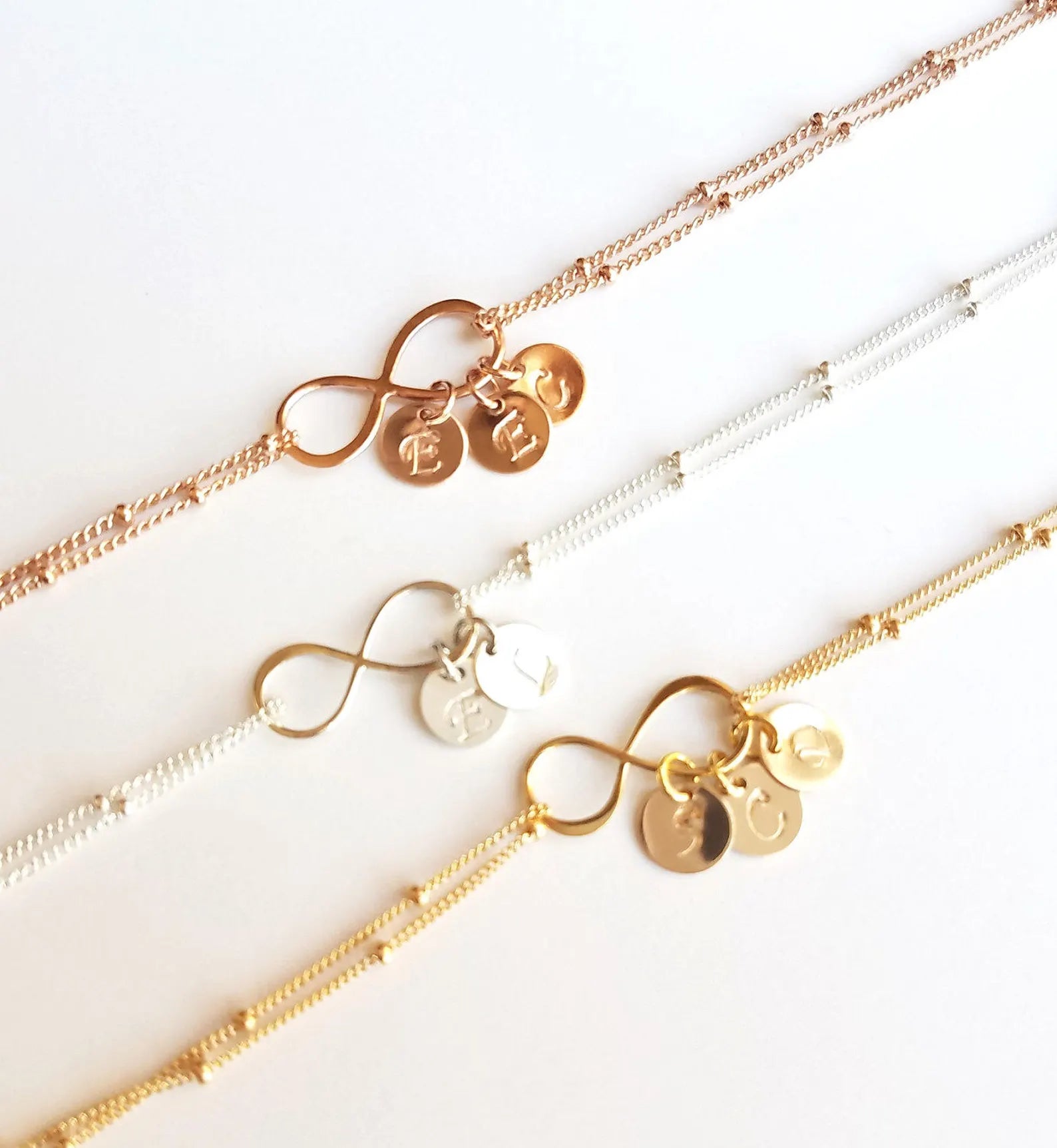 魅力的なパーソナライズ「Infinity」ブレスレット - Fallook