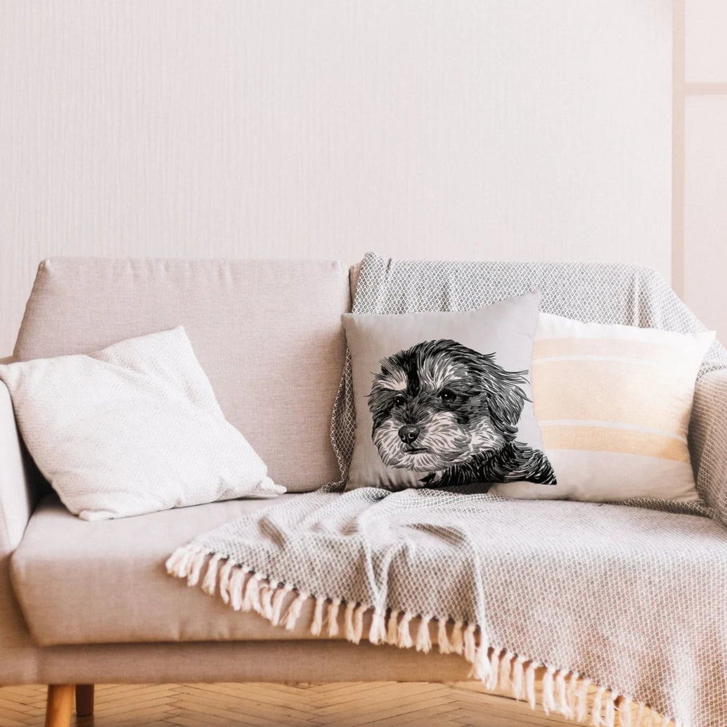 パーソナライズされたペット枕  ラインスタイルです