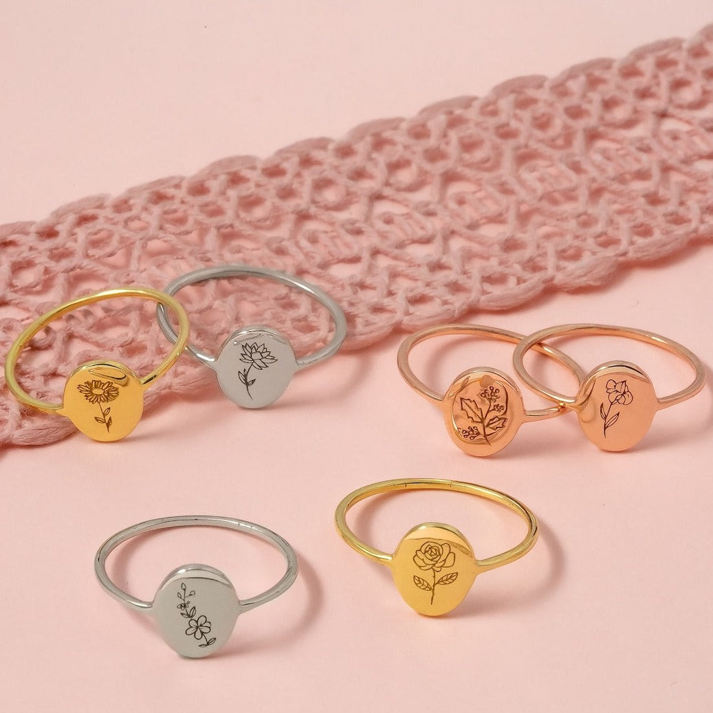 Birth Flower 誕生花リング 50以上の花シリーズ！ - Fallook