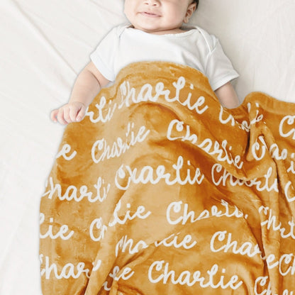 [Earth] Baby Gift Name Blanket Boy Girl Baby Baby Child Celebration Gift Birthday Gift