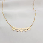 心とパーソナライズ名のネックレス - Fallook