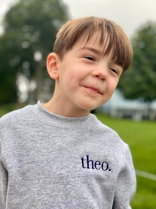 秋冬は暖かいです！刺繍文字 子供の男女通用 児童トレーナー - Fallook