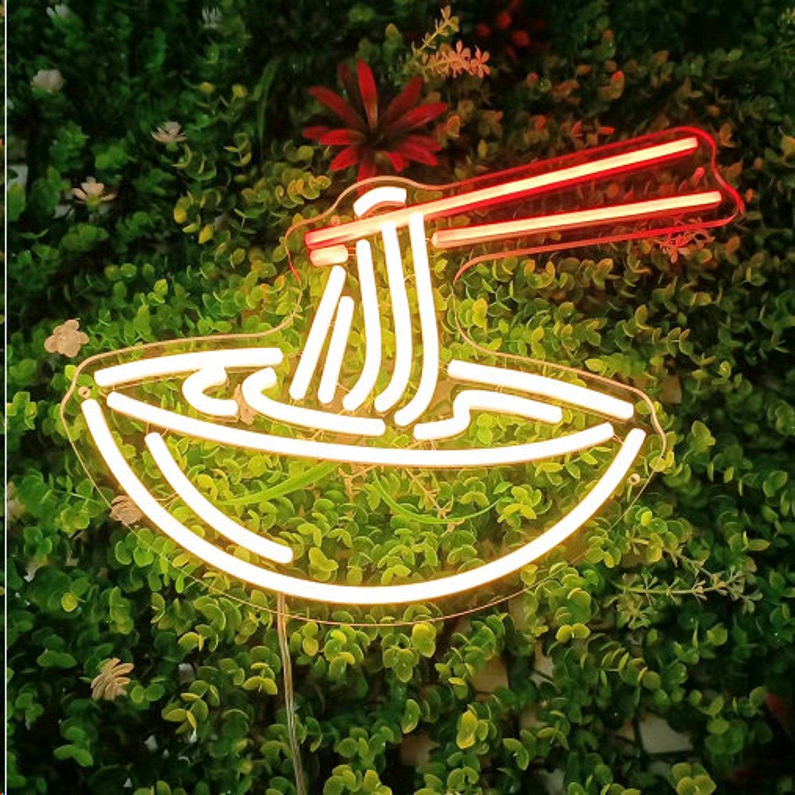 そば屋、ビストロ、レストランのネオンサインは - Fallook