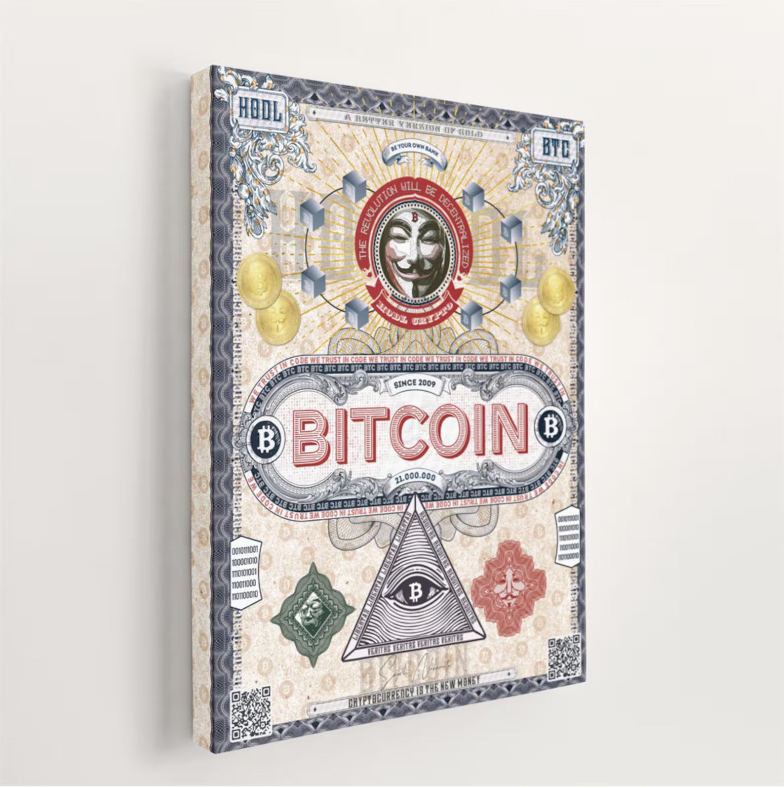 ビットコイン クリプト HODL ポスター