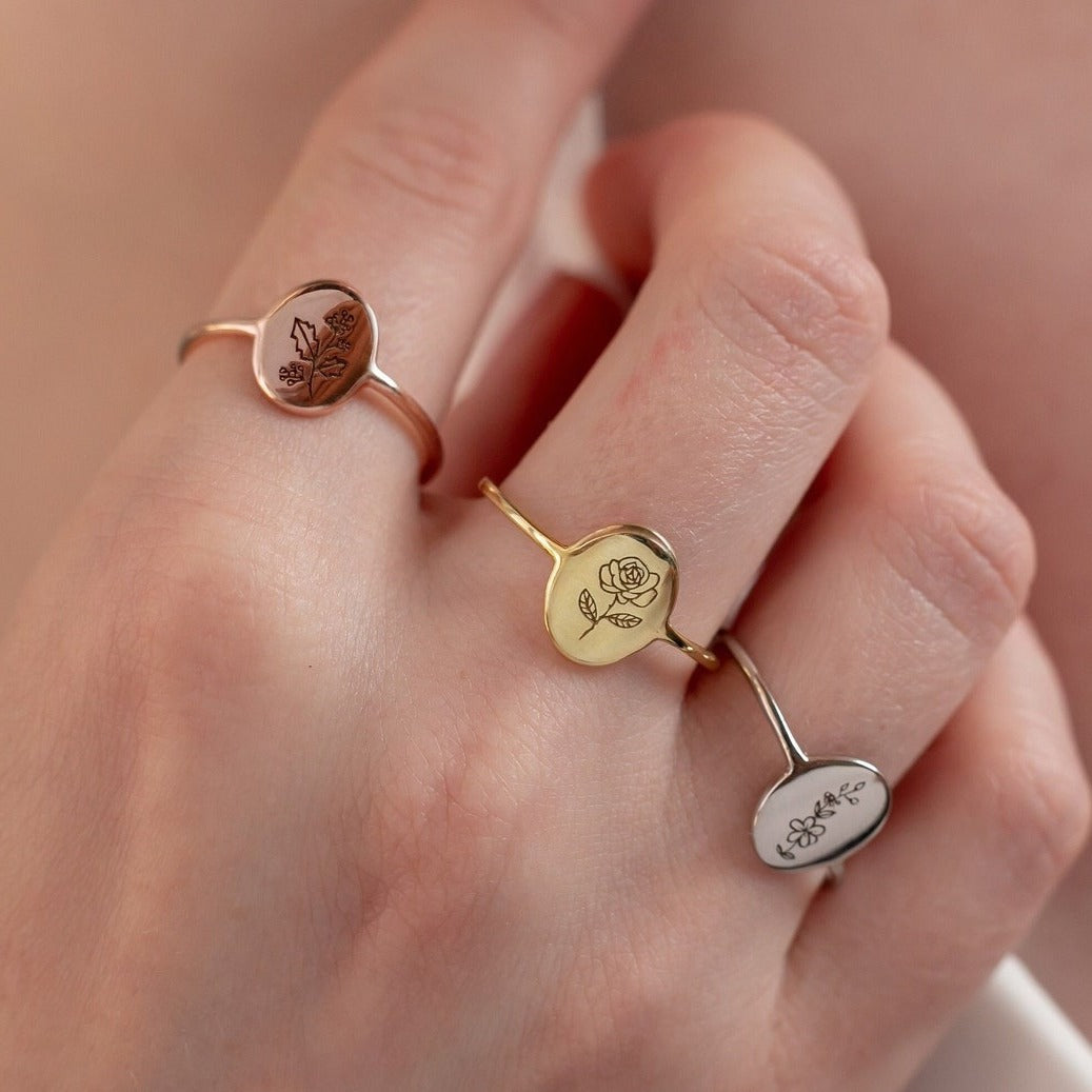 Birth Flower 誕生花リング 50以上の花シリーズ！ - Fallook