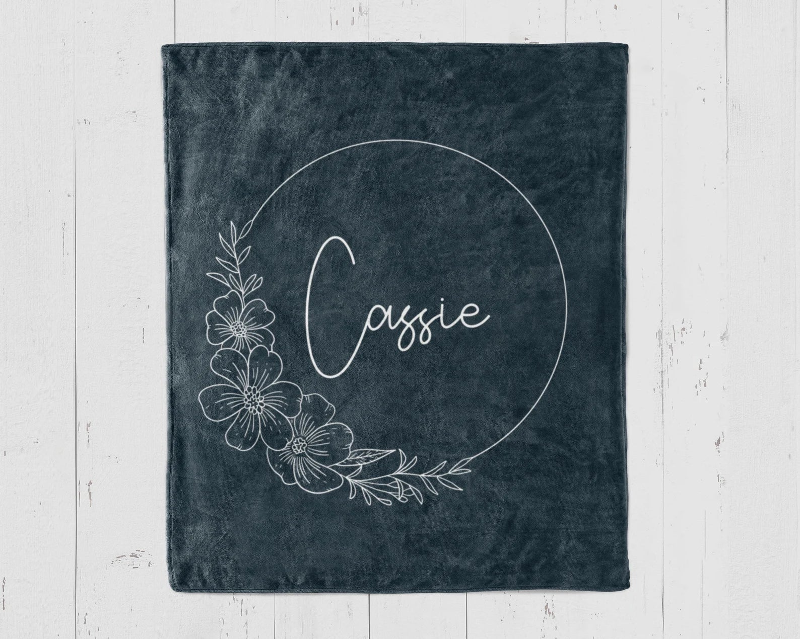 出産祝い 名前入りブランケット 男の子 女の子 お花ですブランケット - Fallook