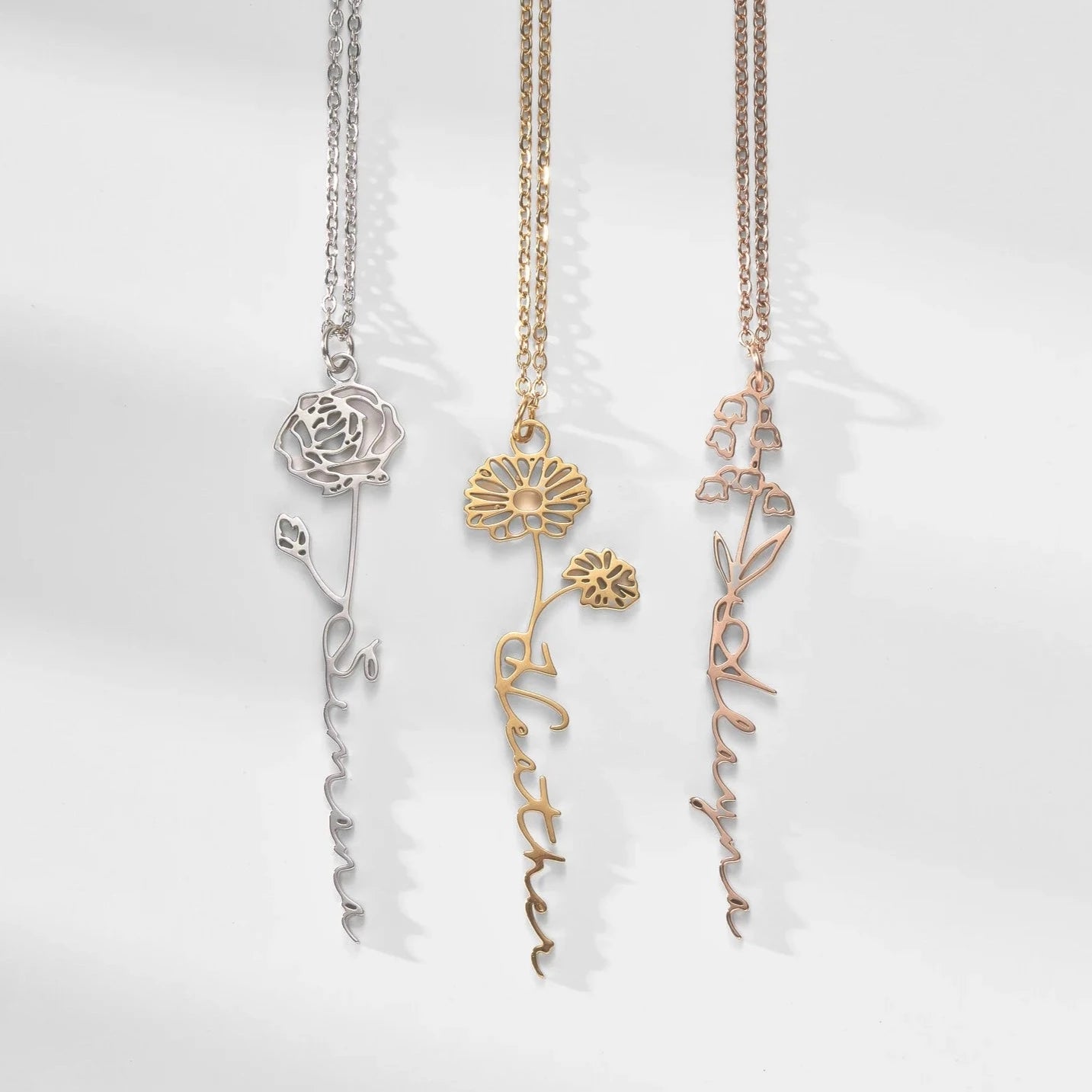 Birth Flower 誕生花 ネックレス 50以上の花シリーズ！ - Fallook