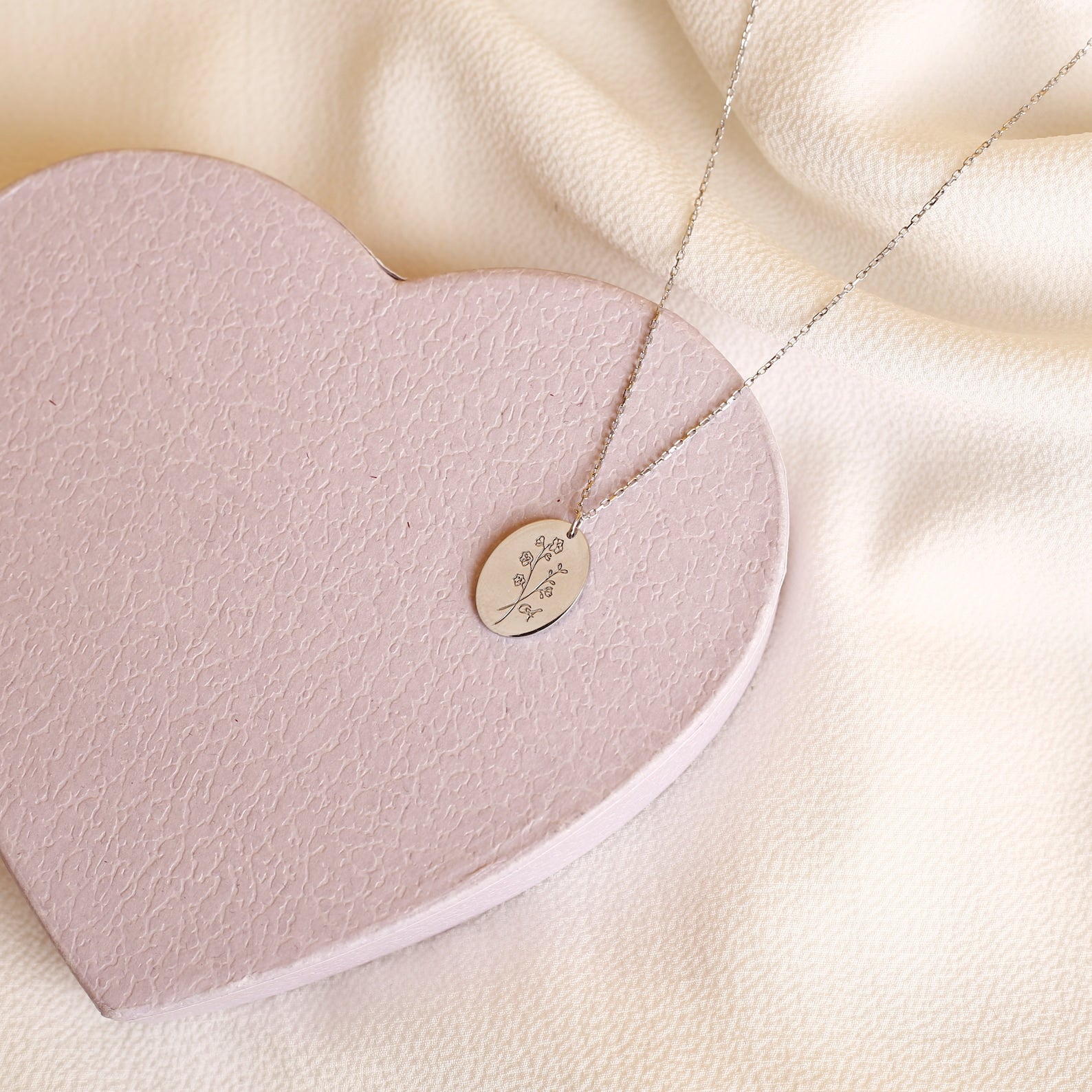 Birth Flower 誕生花 ネックレス 50以上の花シリーズ！タグシリーズ - Fallook