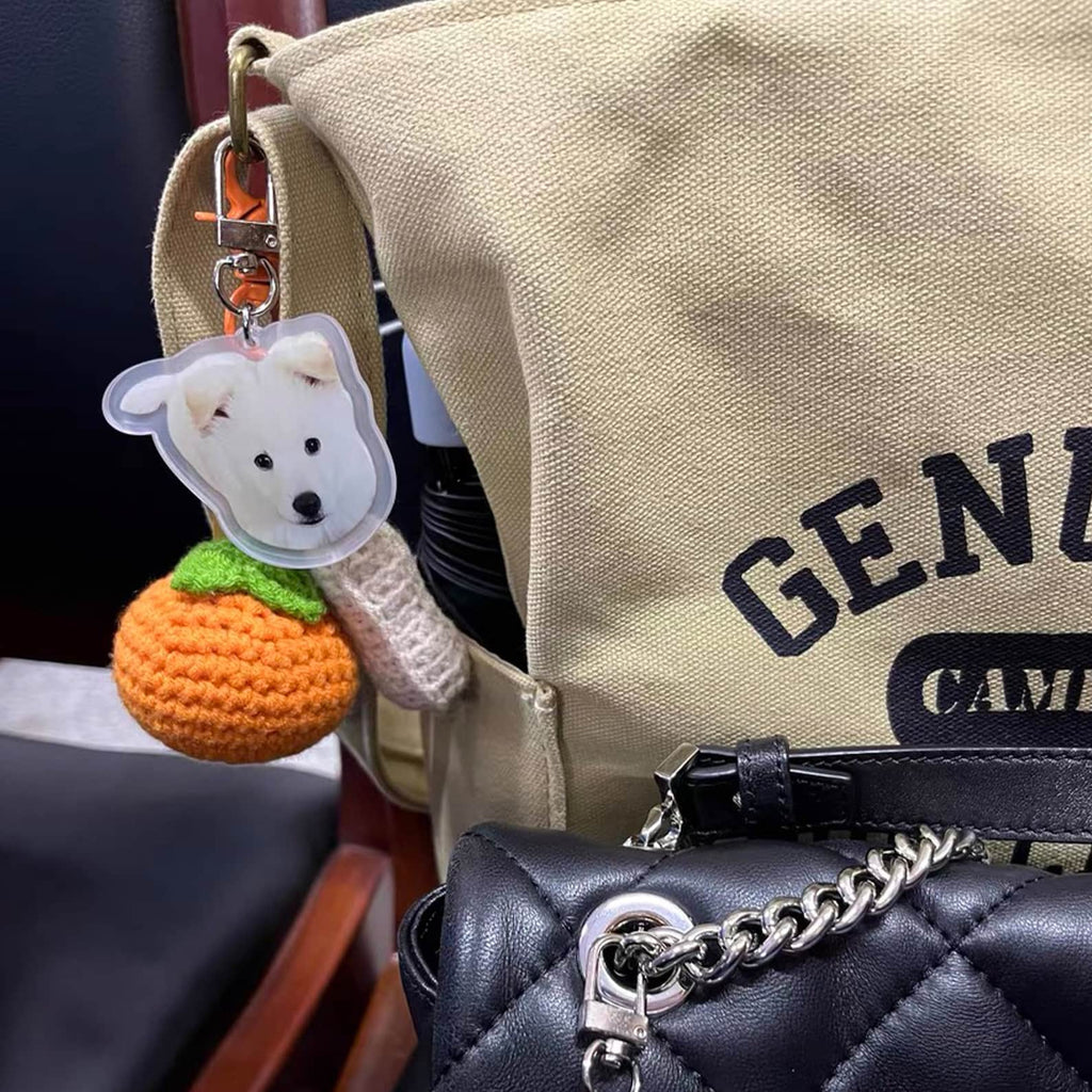 猫·犬 パーソナライズされたペットの写真のキーホルダー - Fallook