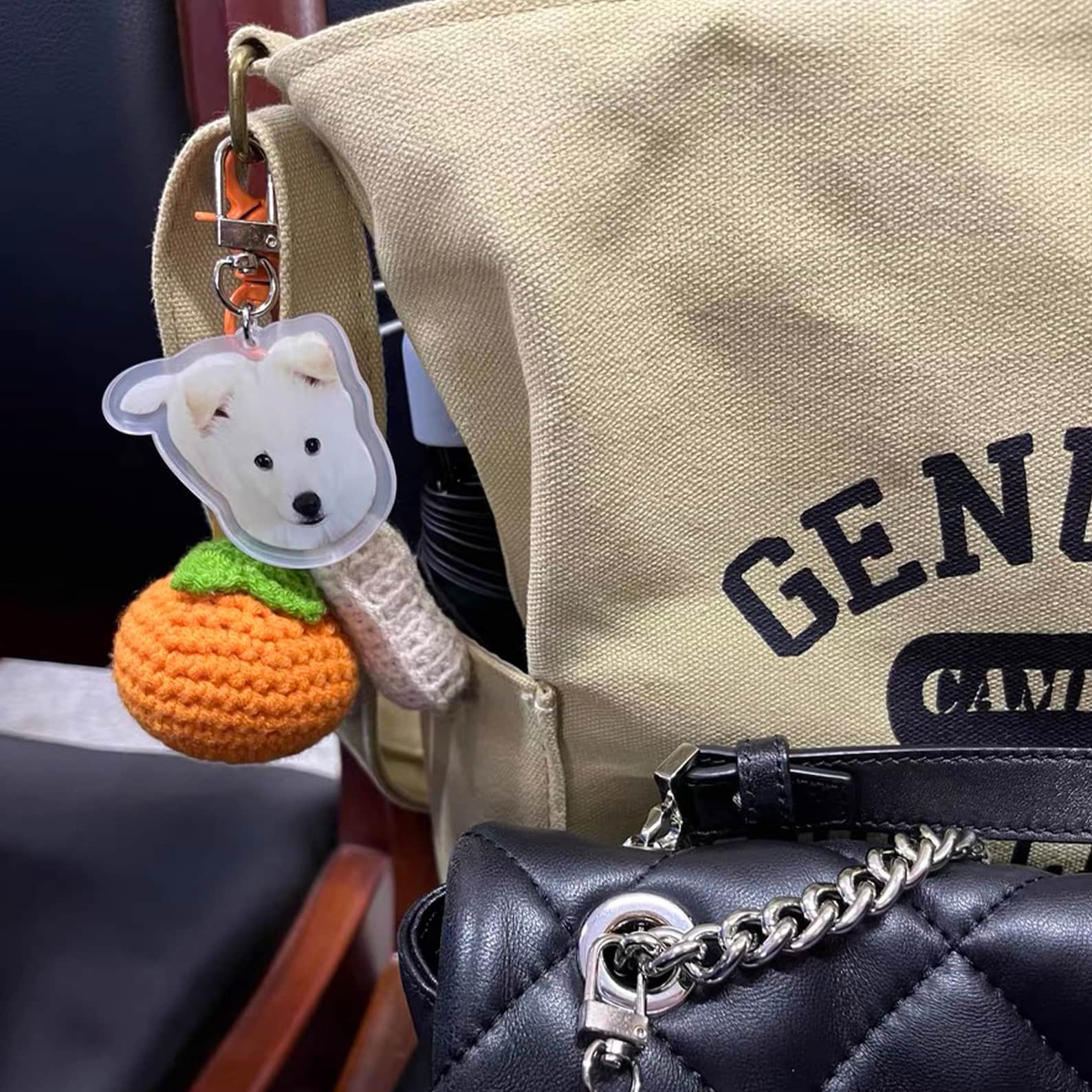 猫·犬 パーソナライズされたペットの写真のキーホルダー - Fallook