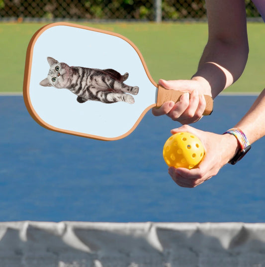 カスタムピクルボールパドル ペットの写真｜Pickle ball 炭素繊維