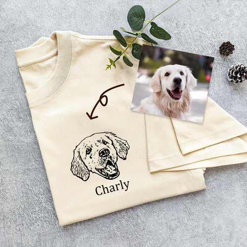 New Arrival! 印刷します 写真オーダーメイドＴシャツ 愛犬・愛猫ペット - Fallook