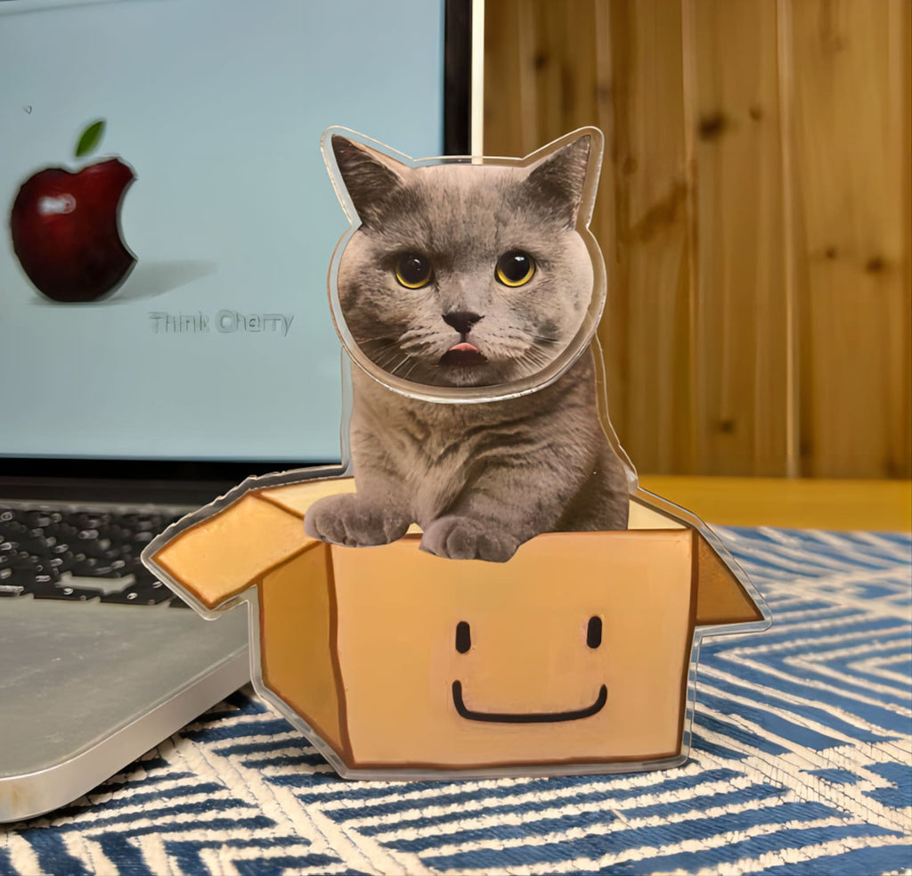 カスタムペット 子供·入園祝·卒業祝 シェイクアクリルスタンドサイン - 1人印刷 - Fallook