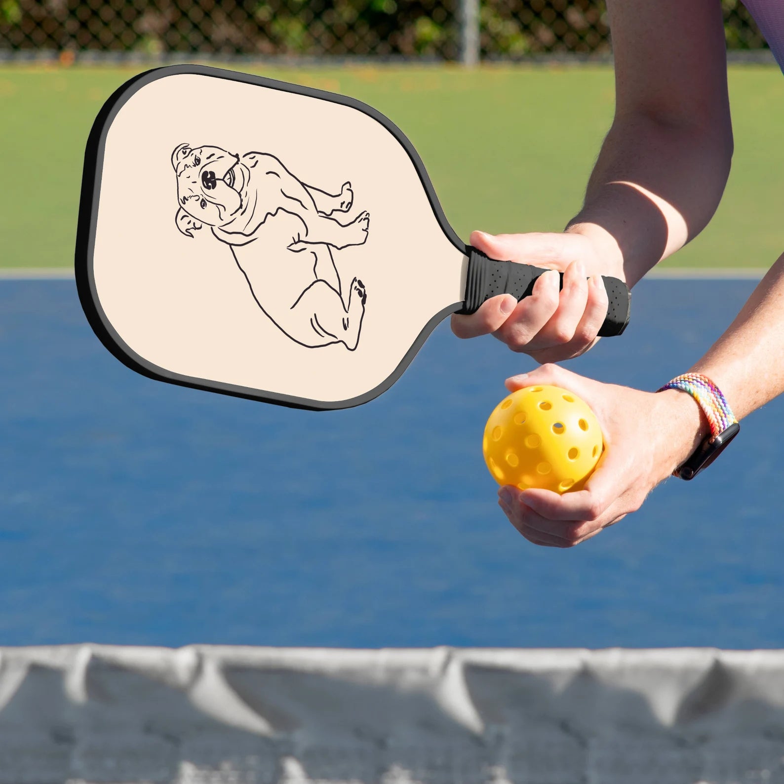カスタムピクルボールパドル ペットの写真｜Pickle ball 炭素繊維