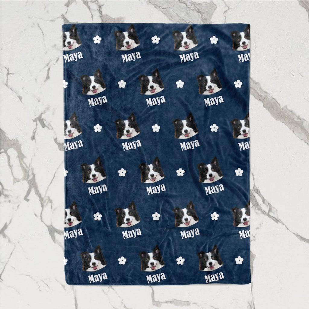 カスタムフォトブランケット-ペットの写真や名入れ可能なフリース毛布ギフト - Fallook