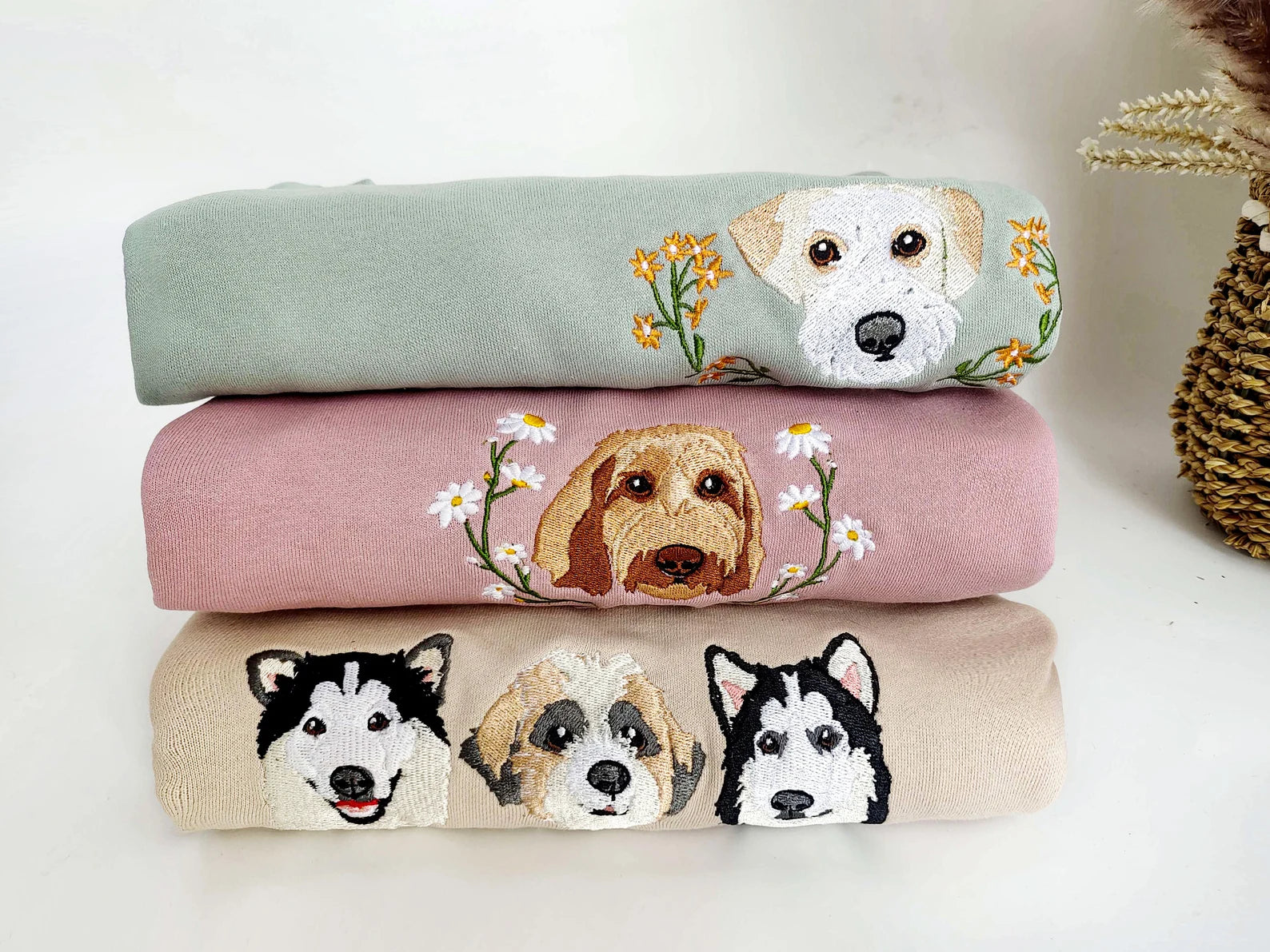 ❤️カスタム刺繍のペットのスウェットシャツ - Fallook