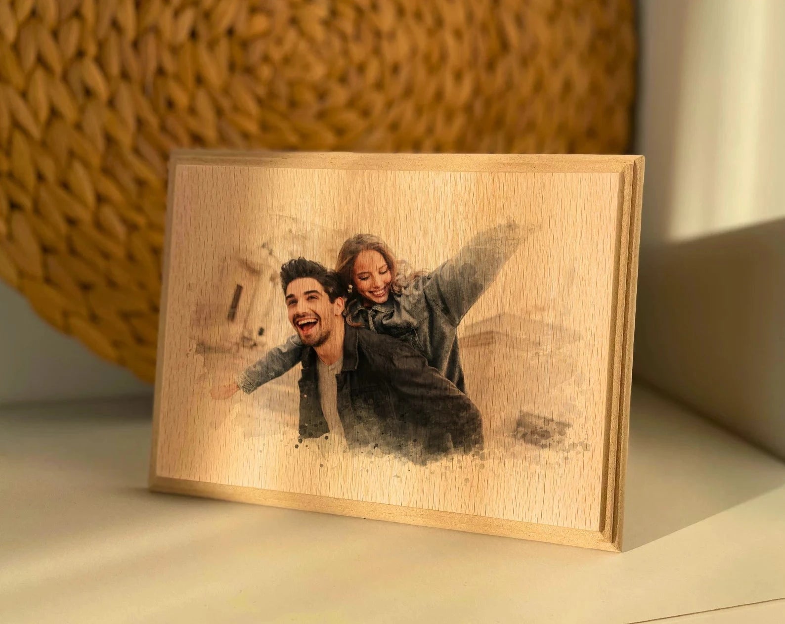 木製のカスタム写真 - Fallook