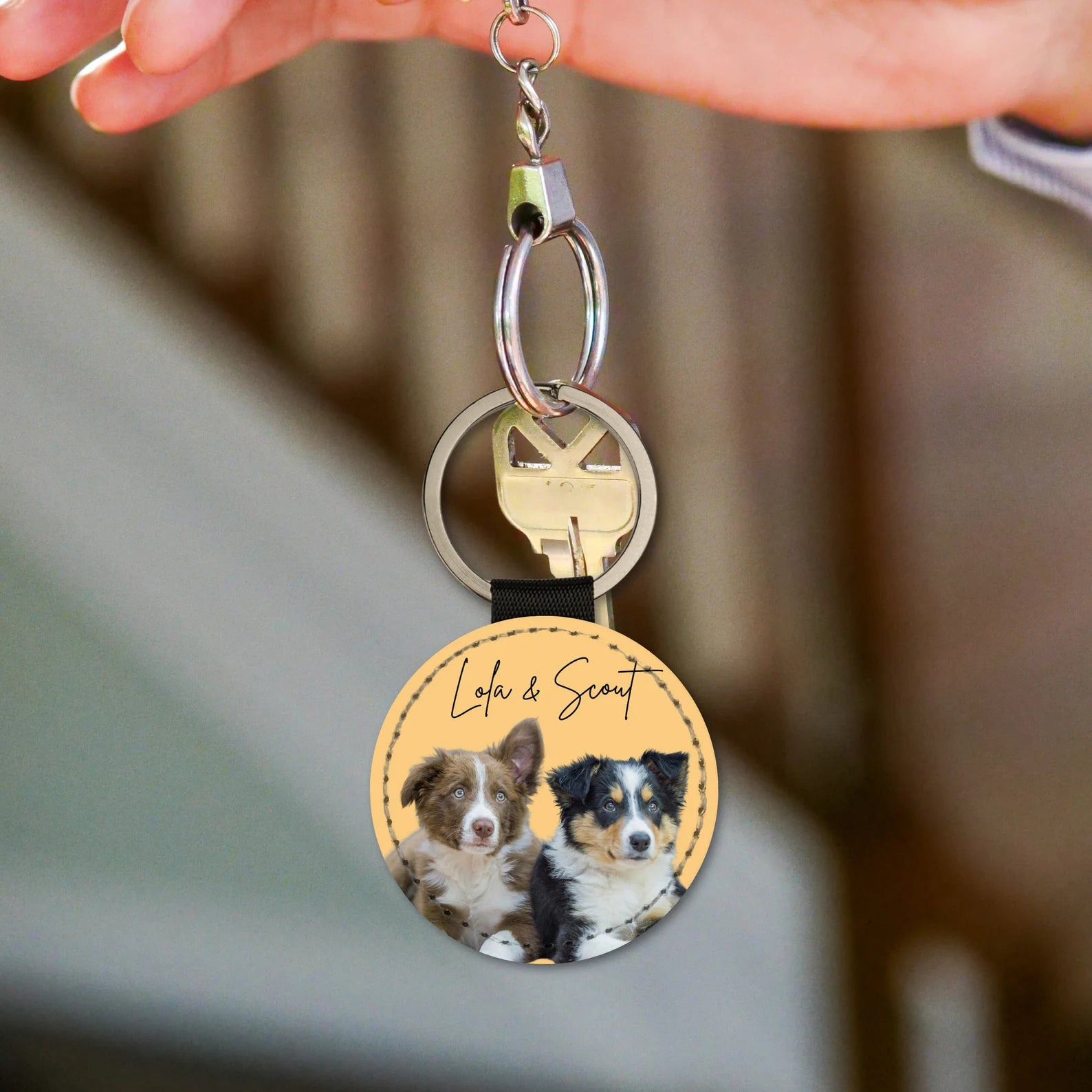 Original key ring made from a photo (from 1 plate)