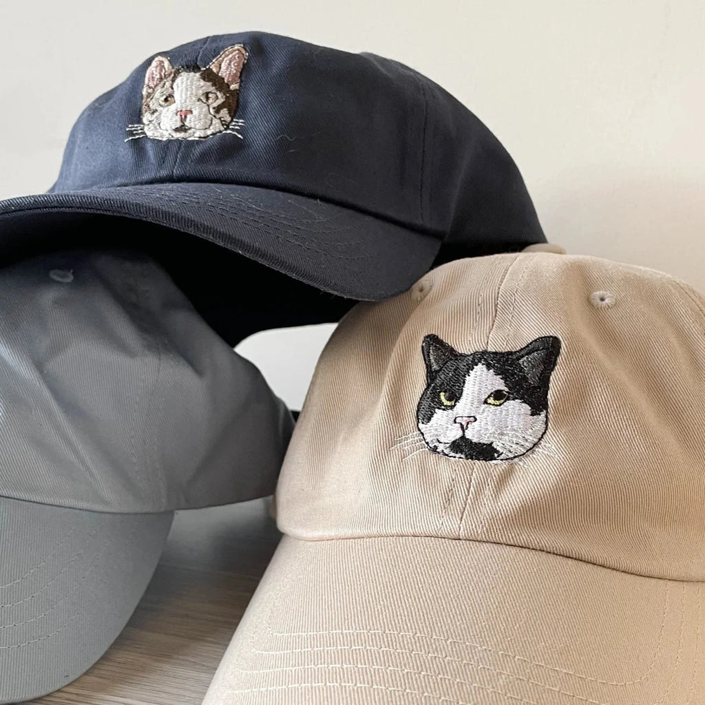 ペットの写真を使用してカスタム刺繍ペットの帽子 - Fallook