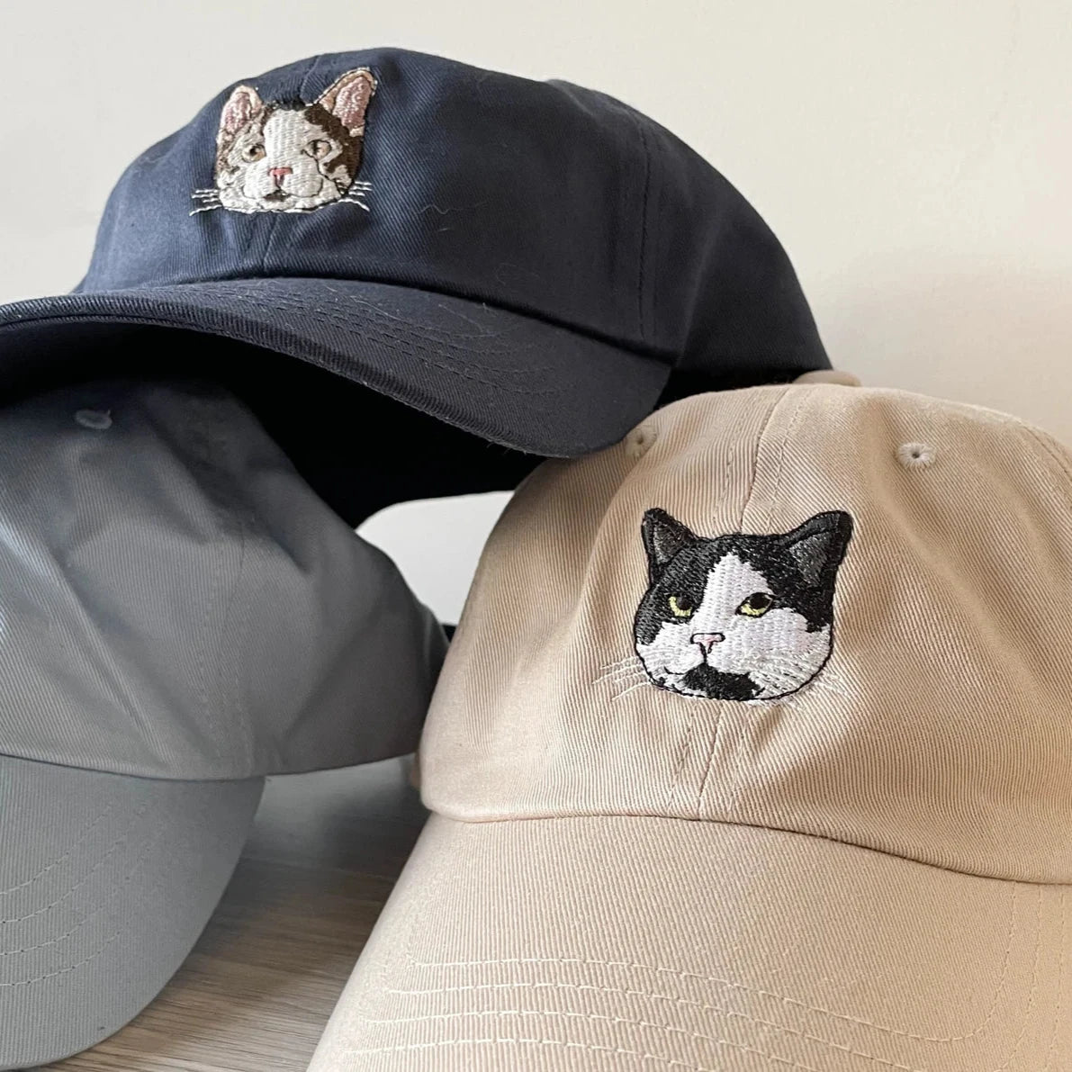 ペットの写真を使用してカスタム刺繍ペットの帽子 - Fallook