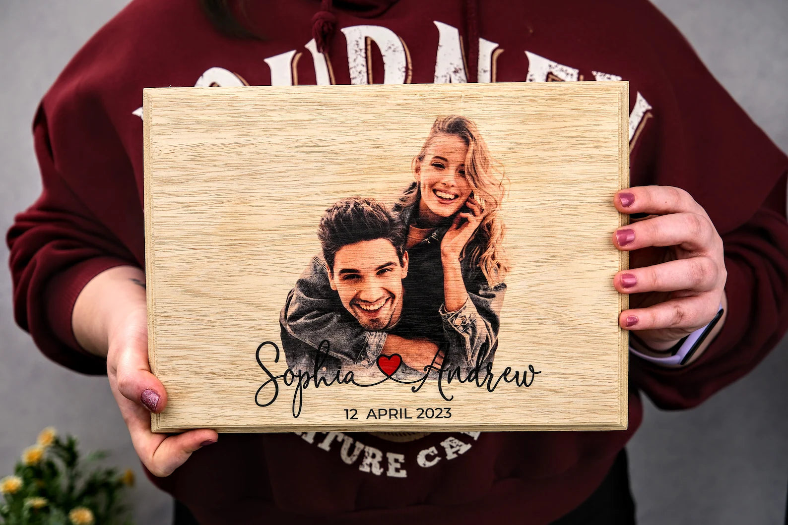 木製のカスタム写真 - Fallook