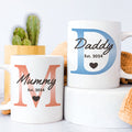 Mummy and Daddy 家族向けのパーソナライズされたカップルマグカップ - Fallook