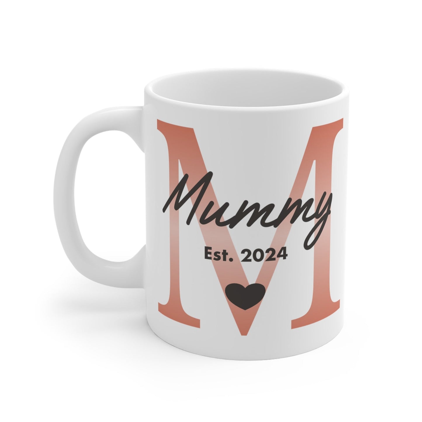 Mummy and Daddy 家族向けのパーソナライズされたカップルマグカップ
