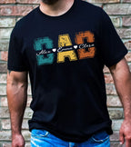 子供の名前入りお父さん T シャツ、父の日シャツ 落書きスタイル - Fallook