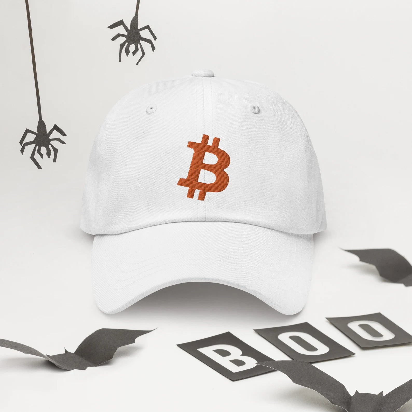ビットコイン刺繍入りダッドハット