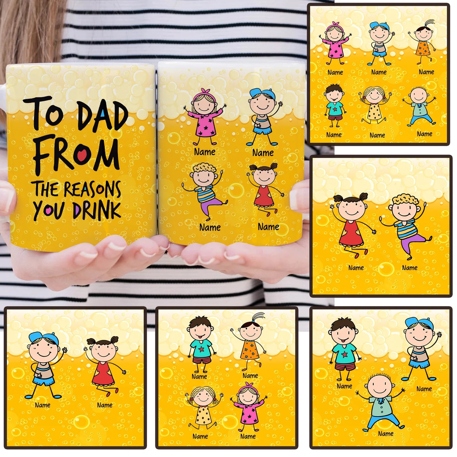 To Dad From The Reason マグカップカスタマイズ