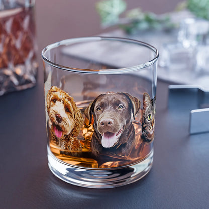 犬 猫 ペット 名入れ 写真 ロックグラス オーダーメイド