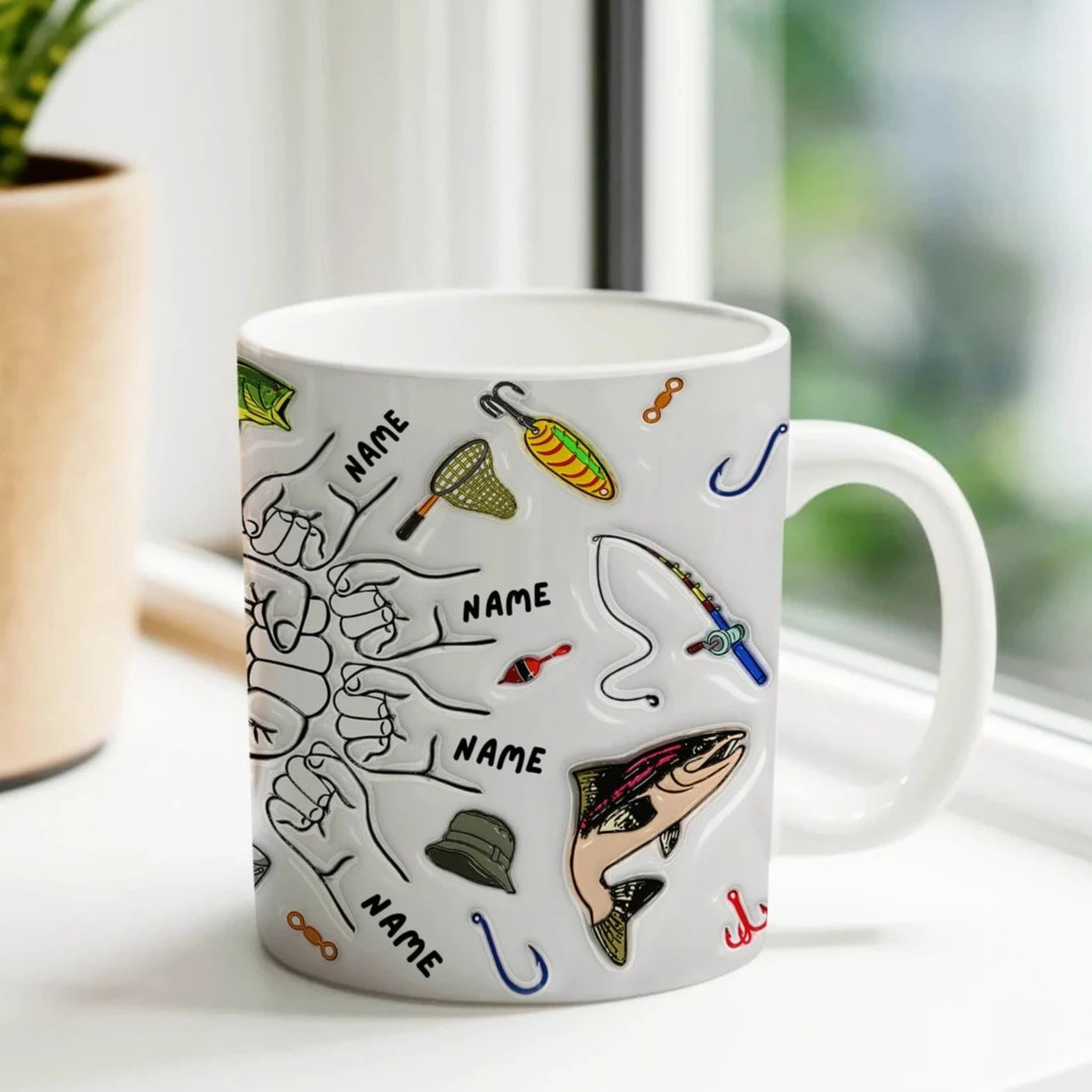 パーソナライズされた 3D プリントされたカスタムマグ フィッシング シリーズ - Fallook