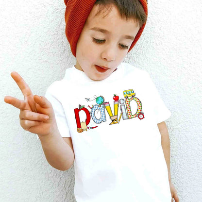 Store-style kids T-shirt ☆ Enter your name ☆