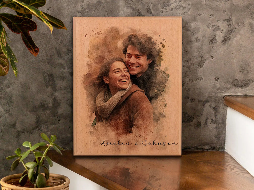 木製のカスタム写真