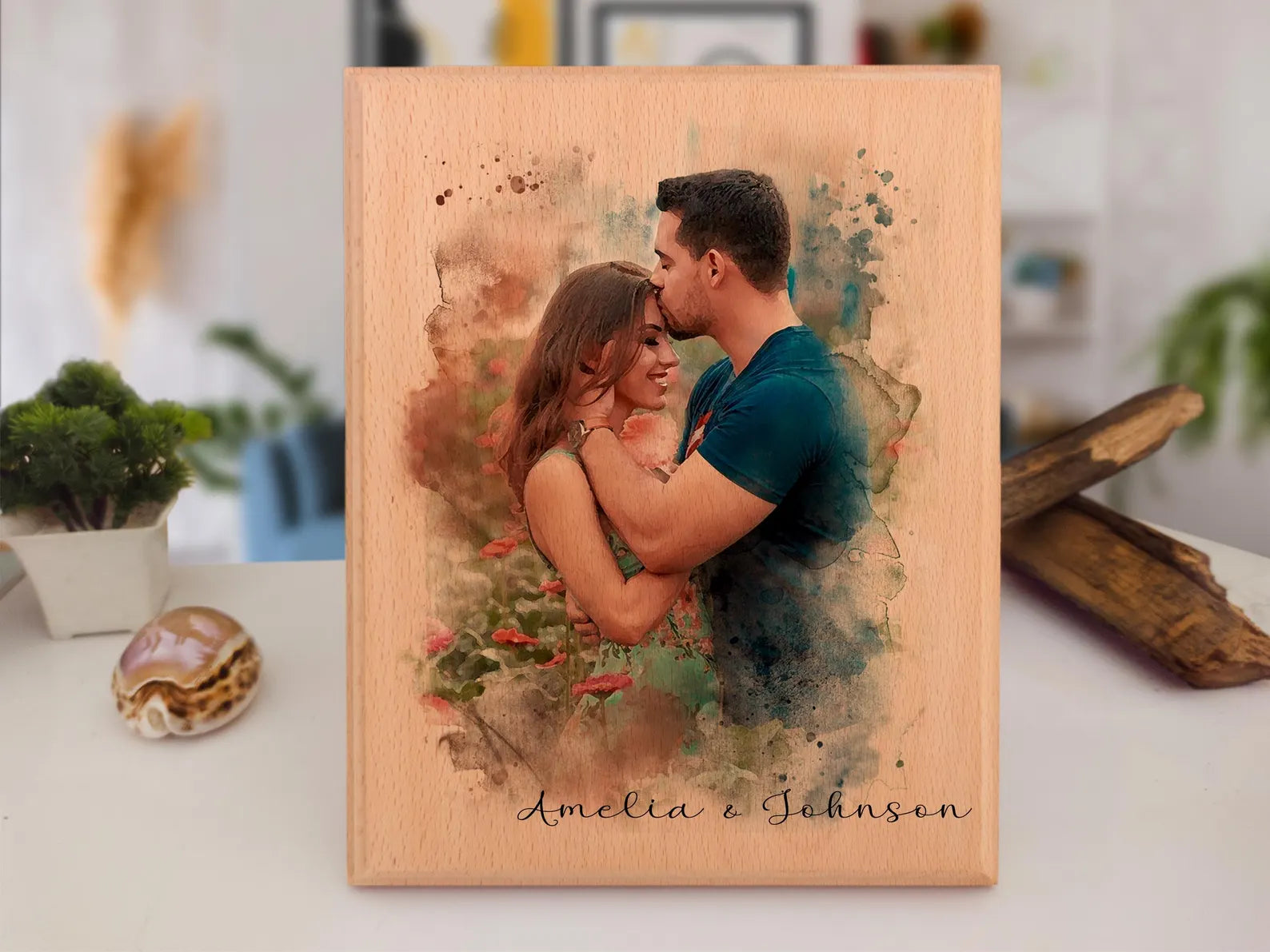 木製のカスタム写真