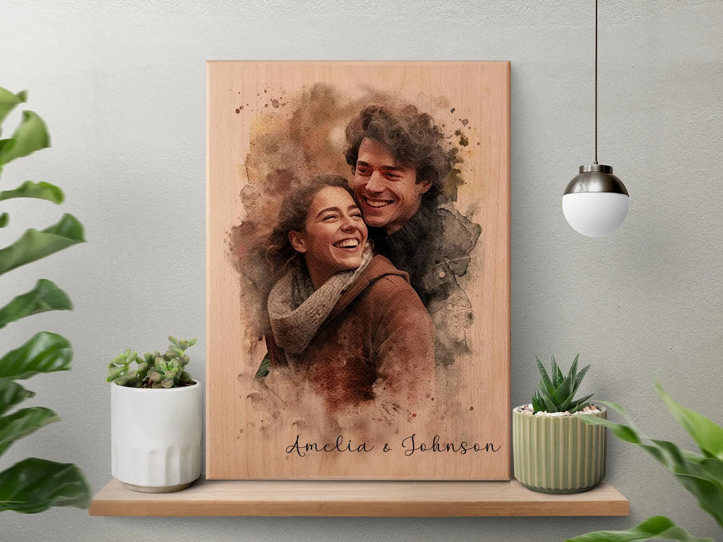 木製のカスタム写真