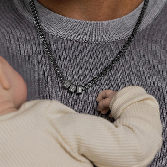 カスタムネームタグネックレス｜刻印入りメンズネックレス｜父の日ギフト