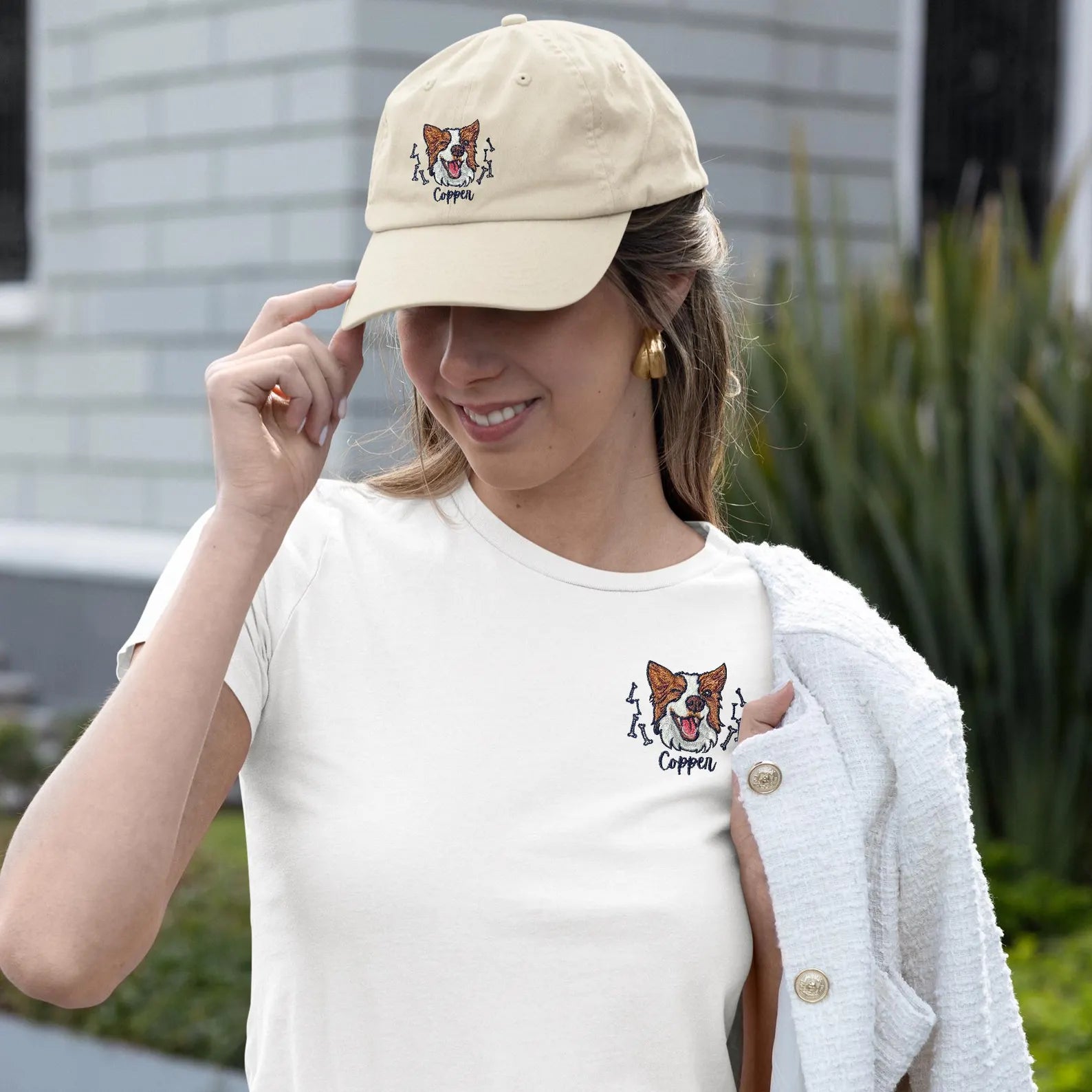 ペットの写真を使用してカスタム刺繍ペットの帽子 - Fallook