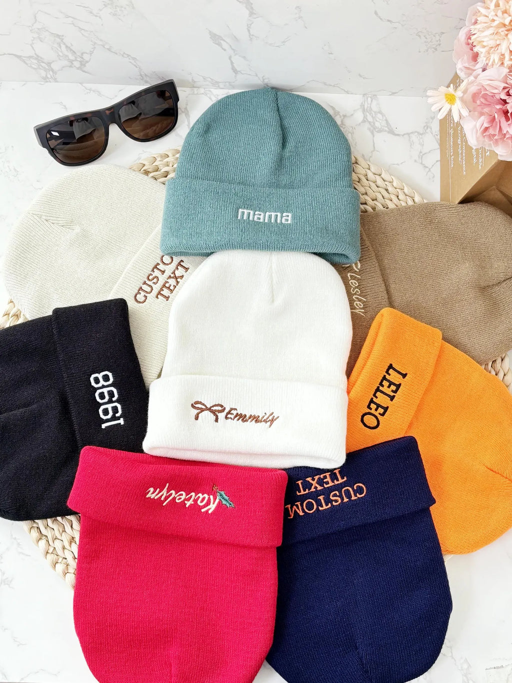 子供用·大人·オーダーメイド·ニット帽·好きなテキストを追加しました【刺繍】🎵秋冬必須 - Fallook