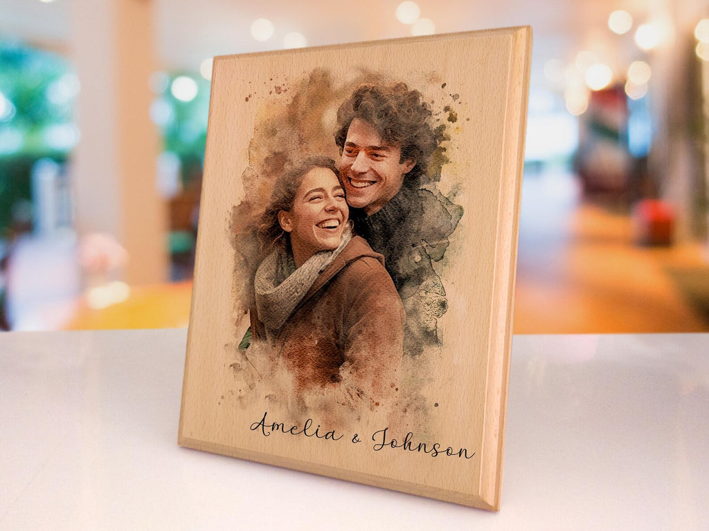 木製のカスタム写真