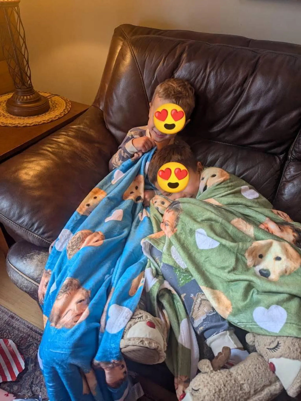 名入れ顔写真ブランケット｜赤ちゃんやペットの写真入りブランケット