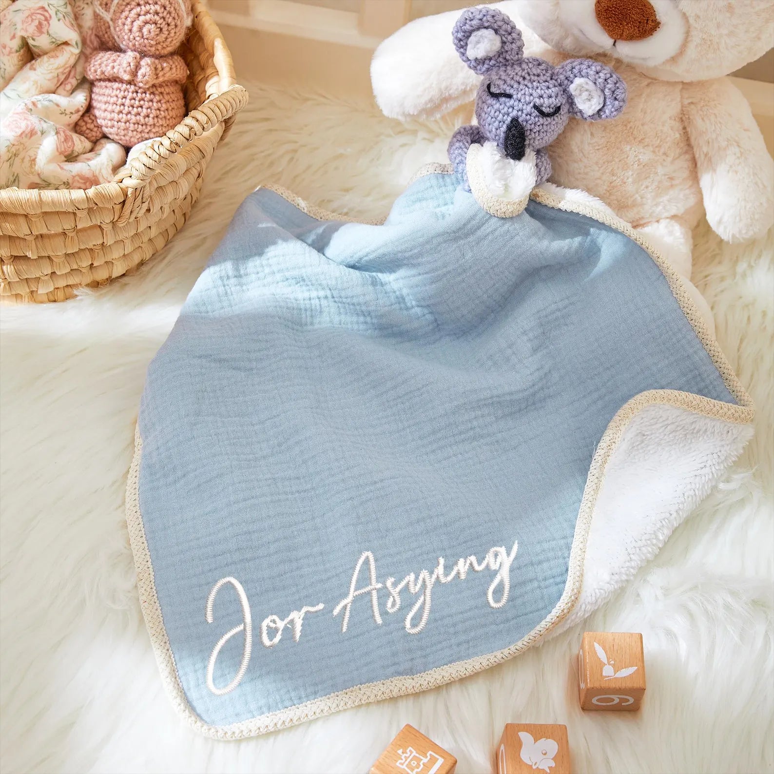 Floral pattern 🌸 Baby gift name blanket for boys, girls, babies, children, celebration gifts, birthday gifts 12