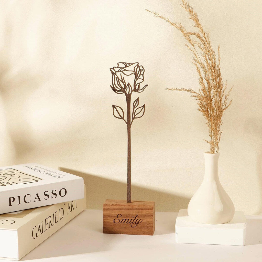 Birth Flower 誕生花 カスタムウッドバースフラワーガーデン