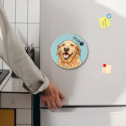 パーソナライズされたペットの肖像 写真マグネット 写真の磁石