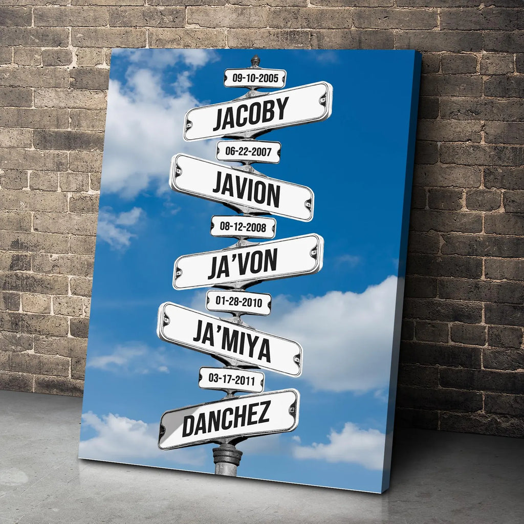 ❗️送料は無料 カスタムズック多色額縁 道路標識 掛け絵 ｜青空