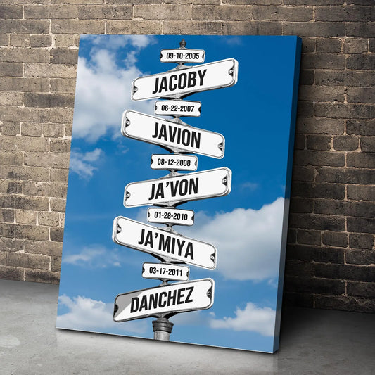 ❗️送料は無料 カスタムズック多色額縁 道路標識 掛け絵 ｜青空