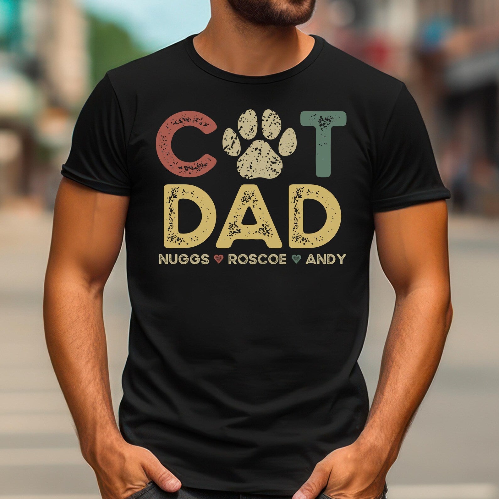 ペットの名前入り「ペットパパTシャツ」