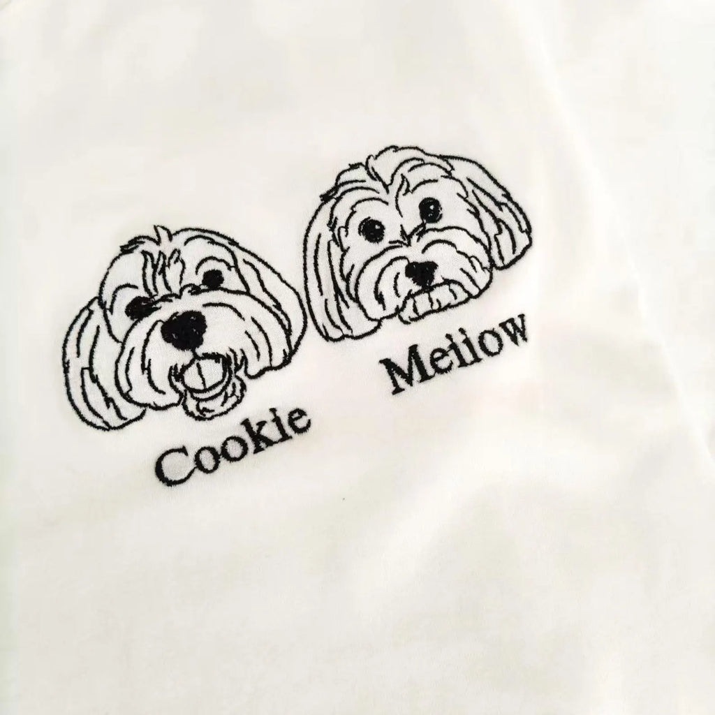 New Arrival! 刺繡です 写真オーダーメイドＴシャツ 愛犬・愛猫