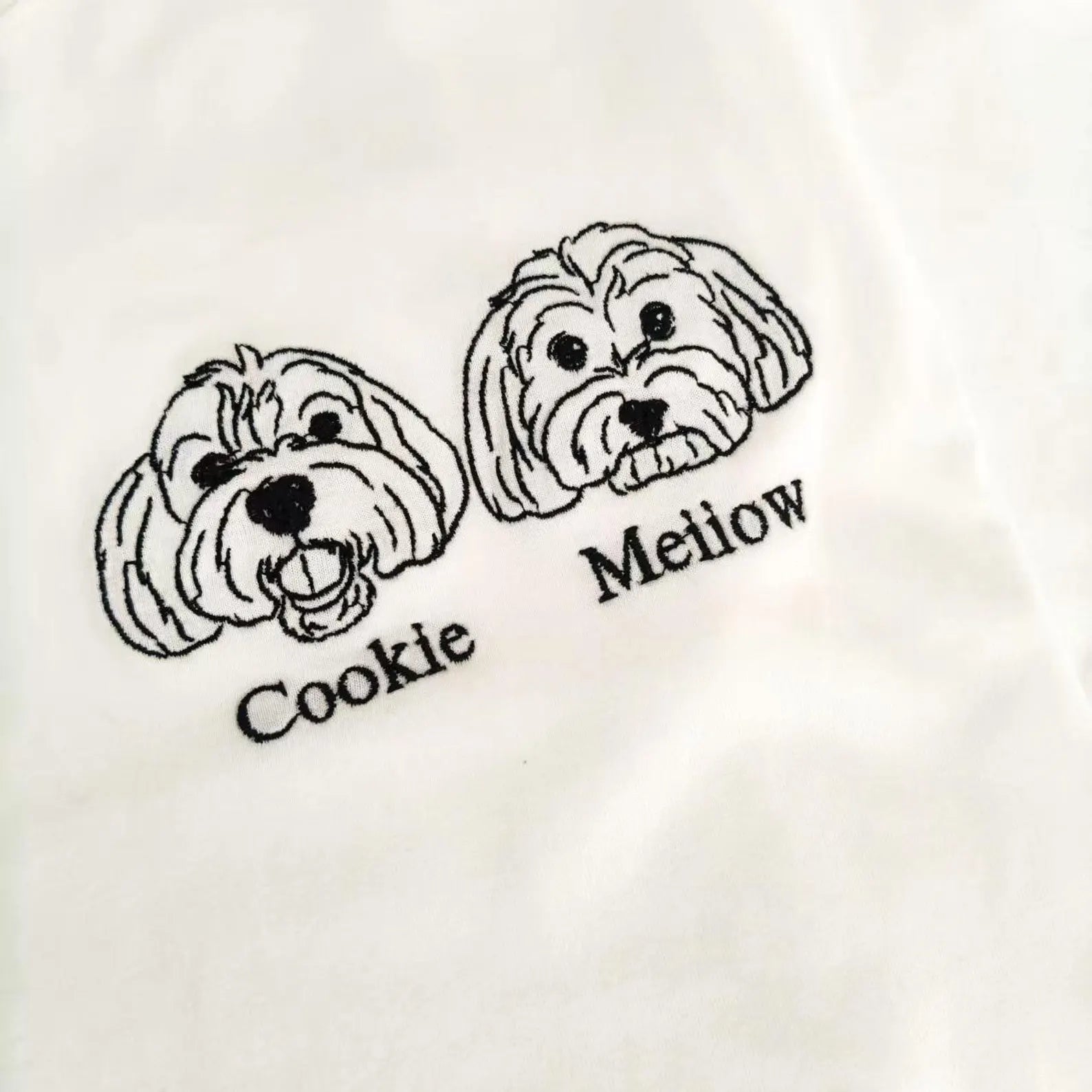 New Arrival! 刺繡です 写真オーダーメイドＴシャツ 愛犬・愛猫