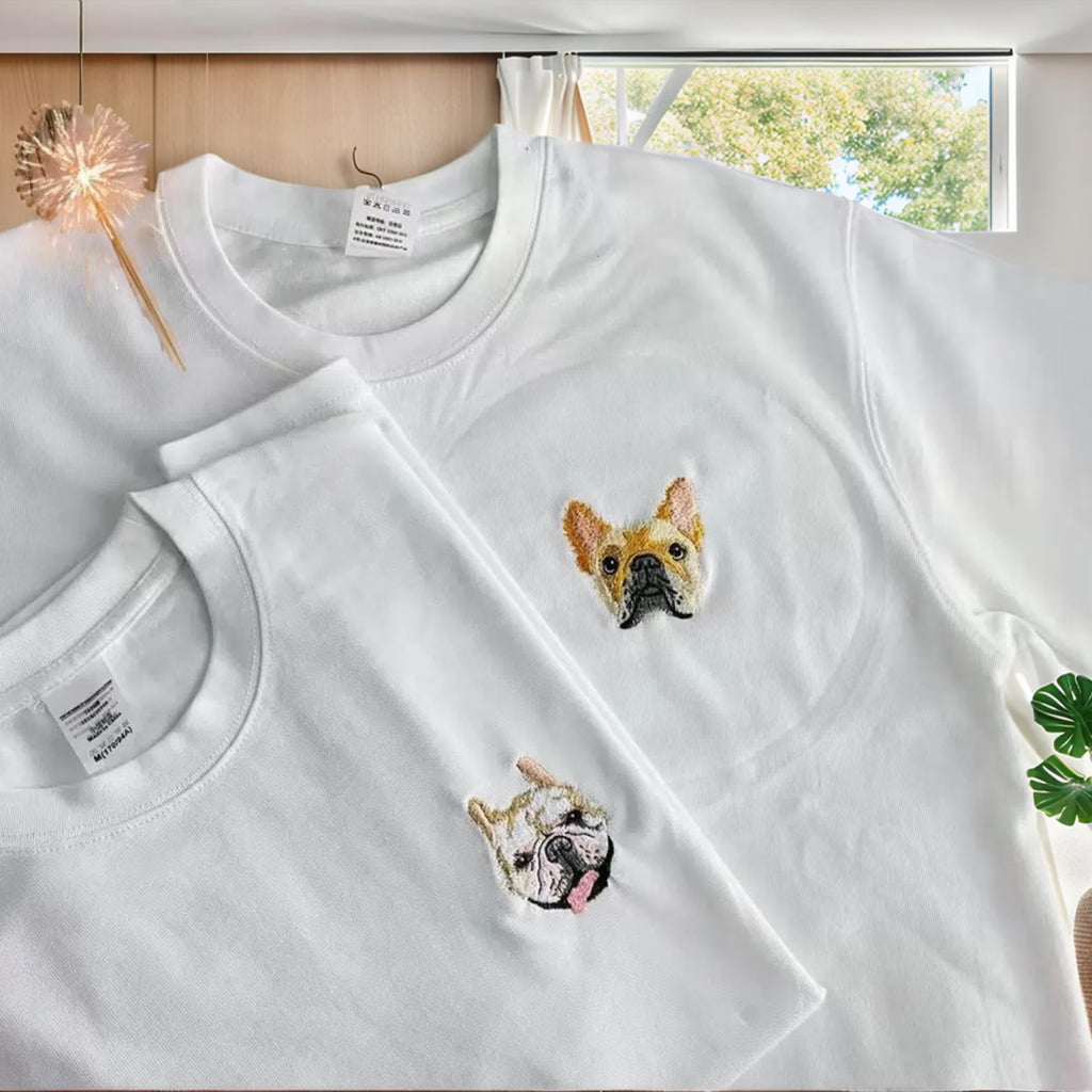 New Arrival! 刺繍 写真オーダーメイドＴシャツ 愛犬・愛猫ペット